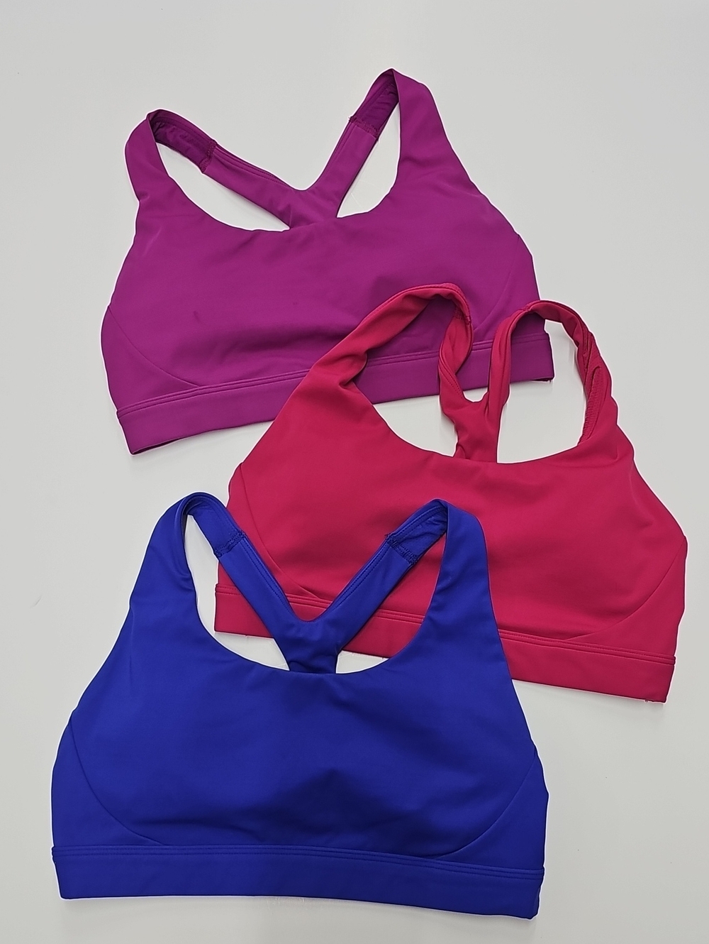 Athleta Girls 3-Pack Racerback Sports Bras Size 14-16Y